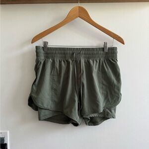 90 Degree By Reflex Sage Green Athletic Shorts